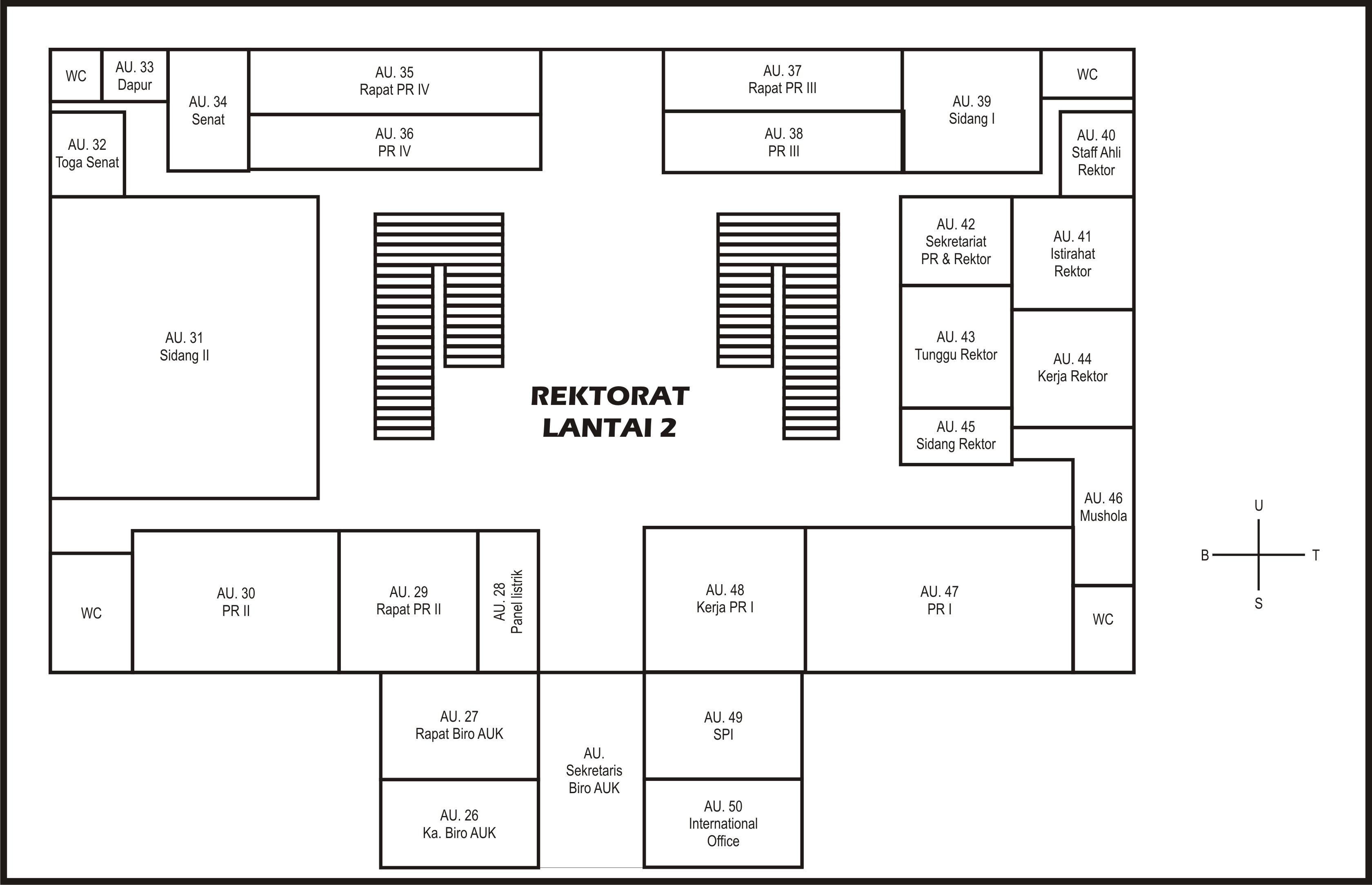 Denah Dan Nama Ruang Kantor Pusat UNS Agungs Notes